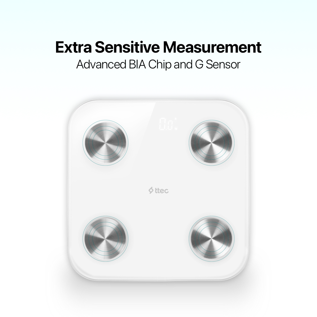 ttec Sensi Smart Scale with Body Composition and Sensitive Sensors