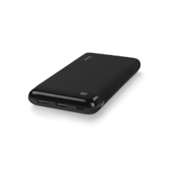 PowerSlim LCD 10 2BB183S ttec PowerSlim LCD 10000 mAh Tasinabilir Sarj Aleti Powerbank USB C Giris Cikis Siyah 1