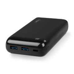 PowerSlim LCD PD 12 2BB186 ttec PowerSlim LCD PD 20000 mAh Tasinabilir Sarj Aleti Powerbank USB C Giris Cikis Siyah