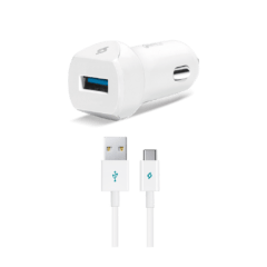 2CKQC01C ttec speedcharger quickcharge 3 arac ici sarj aleti beyaz 1