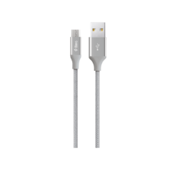 2DK11G ttec alumicable microusb sarj data kablosu gumus rengi 1