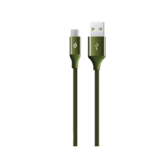 2DK11HY ttec alumicable microusb sarj data kablosu haki yesili 1