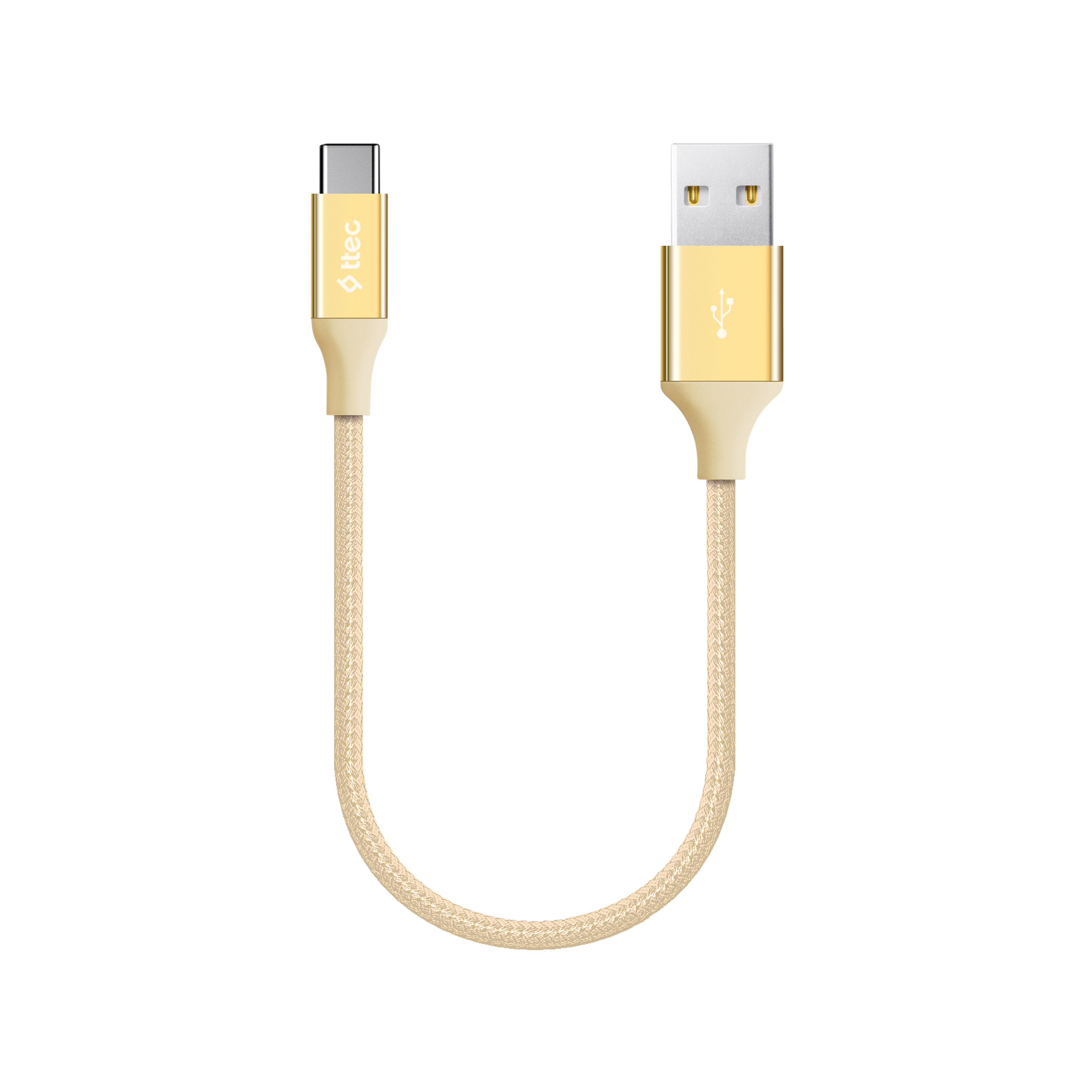tec-T TTEC Aluminium Cable USB-C 2.0 Khaki 