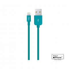 2DKM01TZ ttec lightning mfi sarj kablosu turkuaz 1