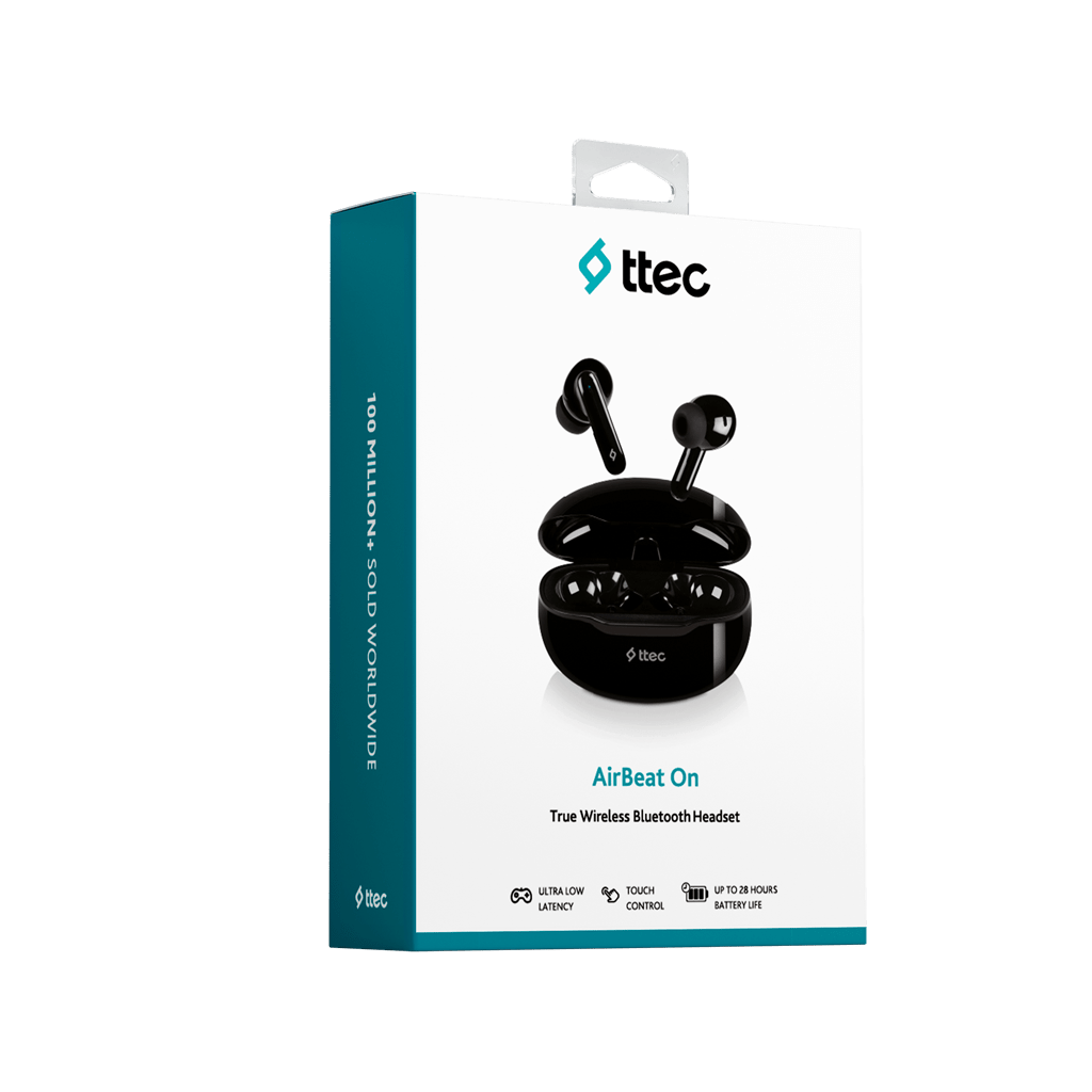 ttec AirBeat On True Wireless Bluetooth Headset