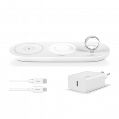 2KS17 ttec SmartCharger Air iPhone Apple Watch AirPods Kablosuz Hizli Sarj Aleti ve PD 20W Seyahat Sarj Aleti 1 1