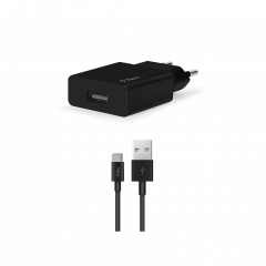 2SCS20CS ttec smartcharger typec kablolu seyahat sarj aleti siyah 1