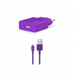 2SCS20MMR ttec smartcharger micro usb kalolu seyahat sarj aleti mor 1