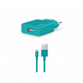 SmartCharger Micro USB Turquoise